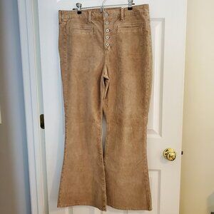 American Eagle High Rise Wide Bell Corduroy Pants | NWT | 16 Short